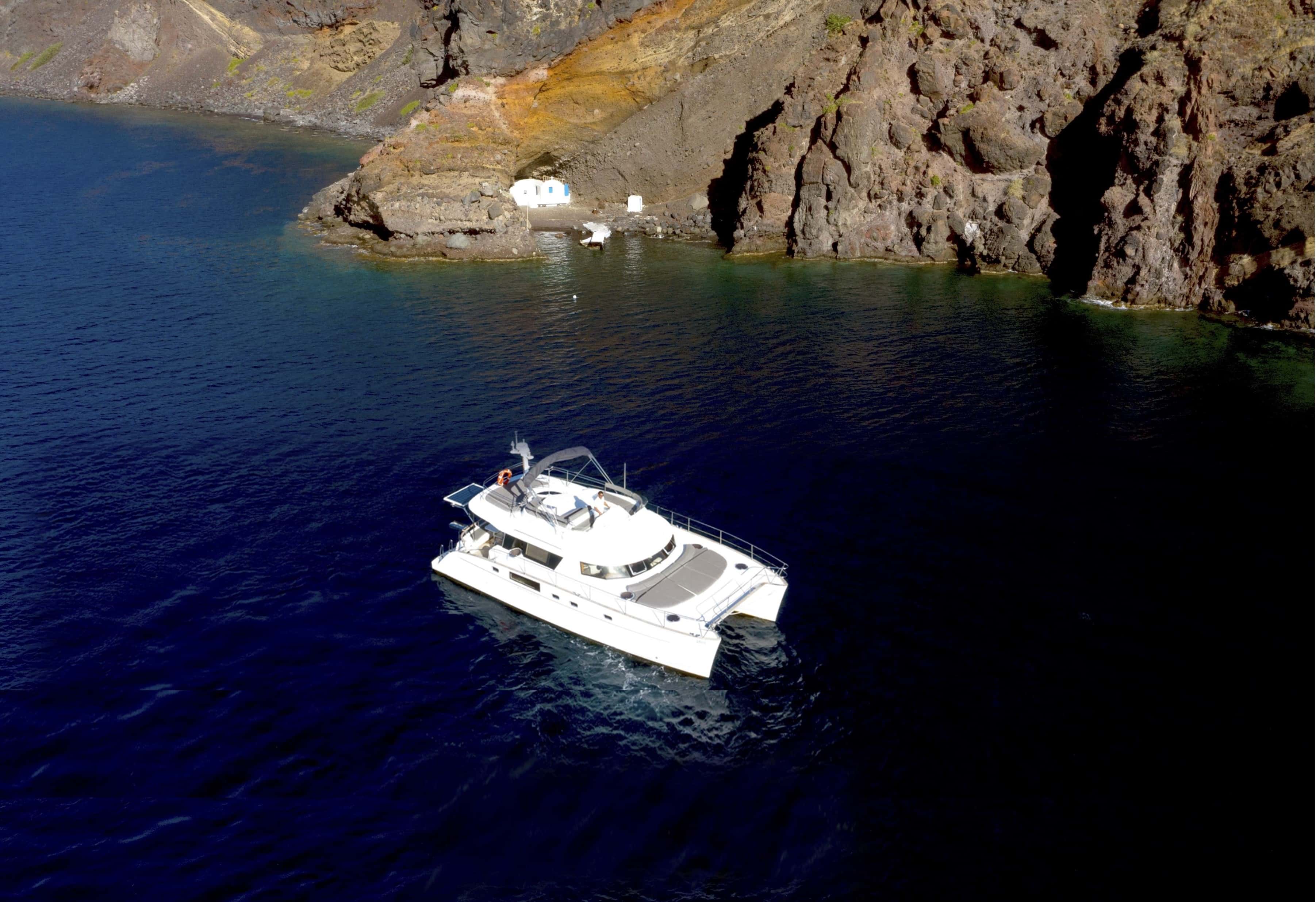 Santorini Sailing Private Cruise, Power Cat 46'