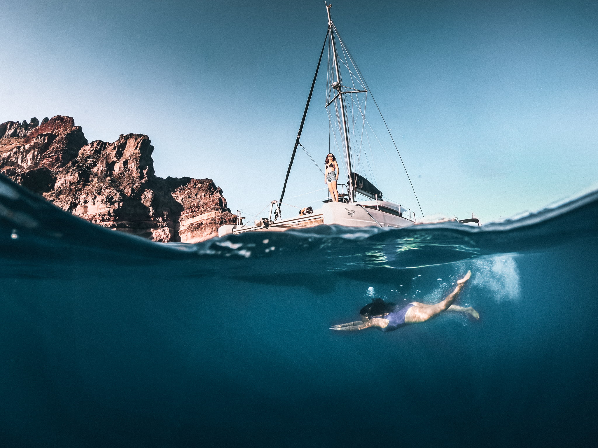 Santorini Sailing Private Cruise, Lagoon 40 