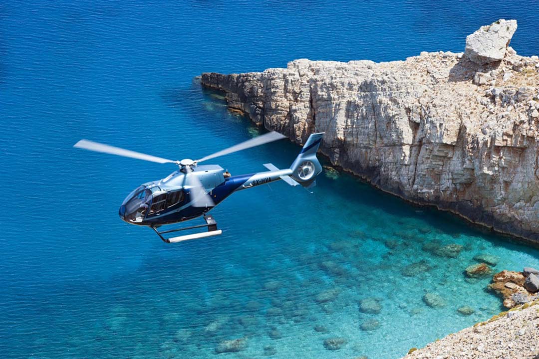 Santorini Helicopter Tour 45min Private