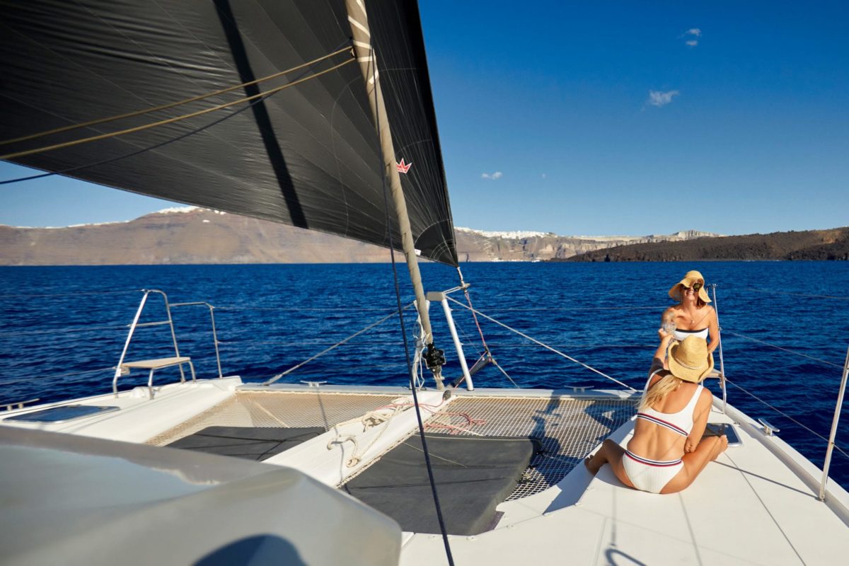 Santorini Sailing Private Cruise, Nautitech 46' IQ