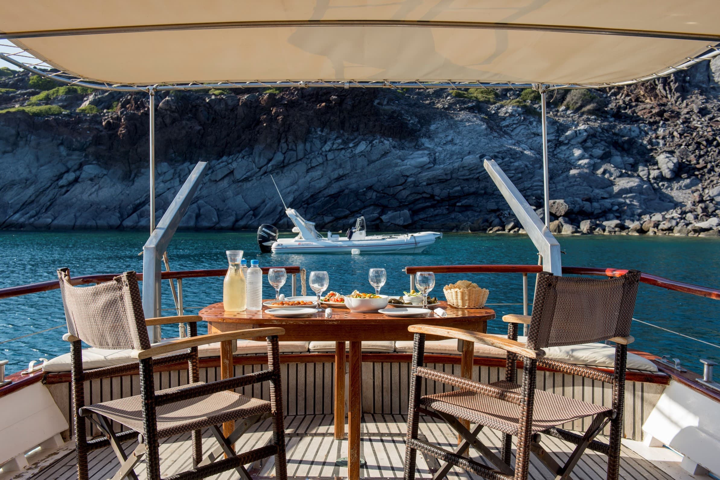 Santorini Private Sailing Cruise, Traditional Kaiki 