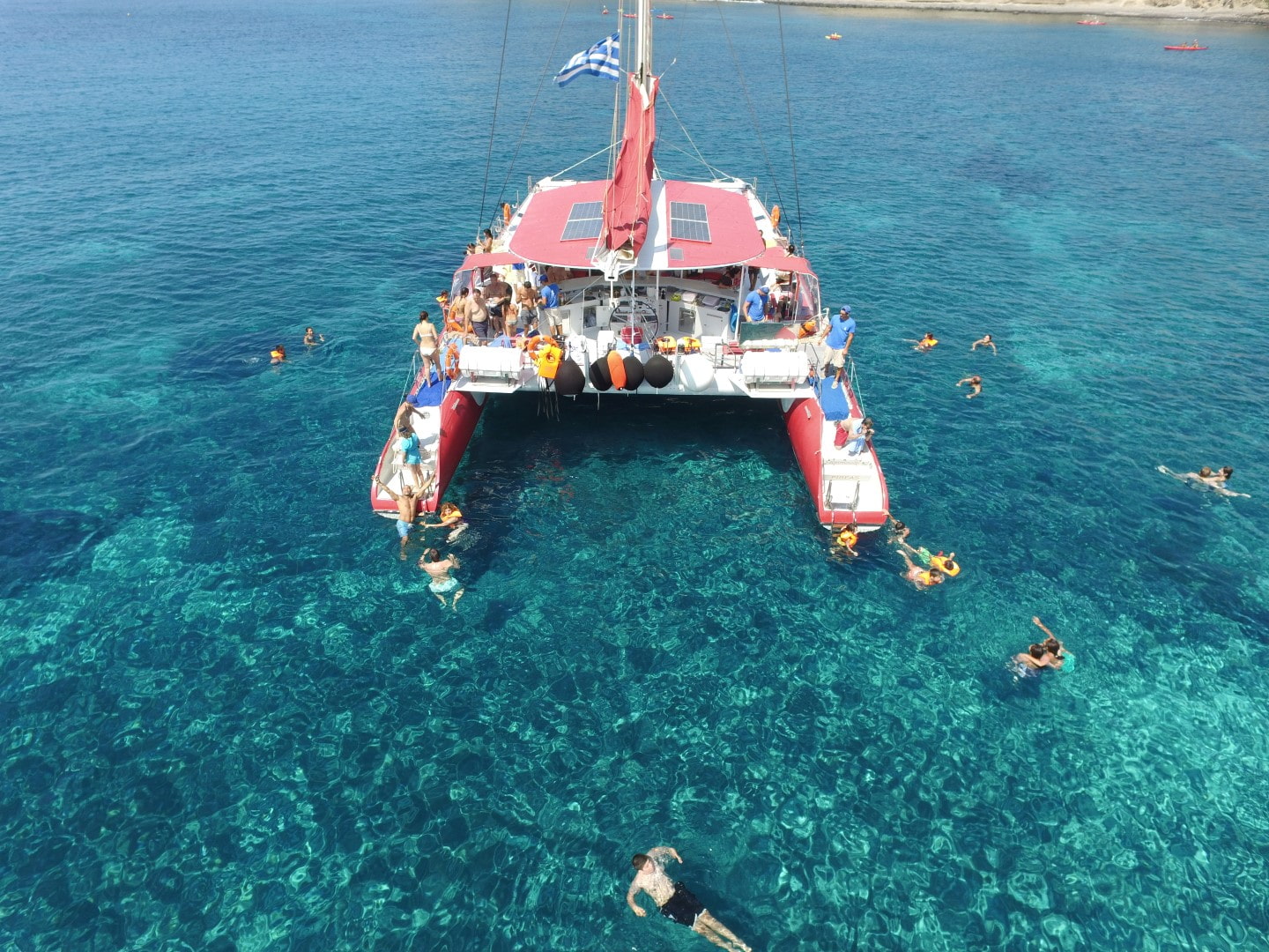 Santorini Sailing Cruise, Caldera Red 